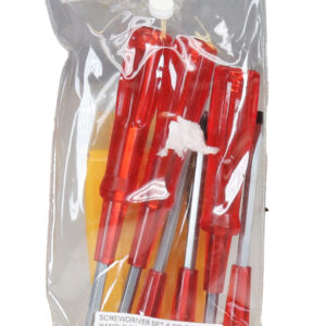 SCREWDRIVER SET-6 PC GO-THRU HANDLE "KIT"