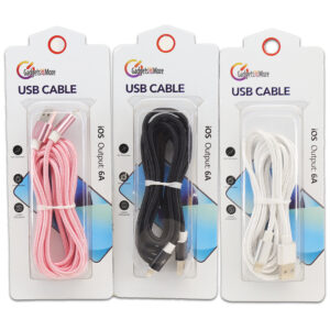 PHONE CHARGE CORD-3'-USB TO LIGHTNING, GADGET-ASST COLRS