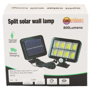 SOLAR RECH SECURITY LIGHT W/CORD & SOLAR PANEL