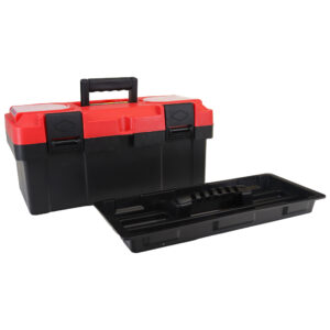 TOOL BOX W/FOLD OUT TRAY-17" (BLACK & YELLOW)