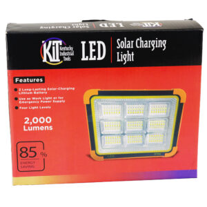 SOLAR WORK LIGHT-KIT-YELLOW, 2,000 LUMENS