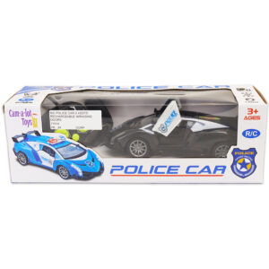 R/C POLICE CAR-2 ASSTD RECHARGEABLE W/RAISING DOORS