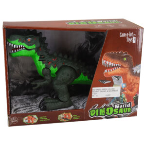 B/O DINO 2 ASSTD COLORS W/LIGHT, SOUND, & MOVEMENT
