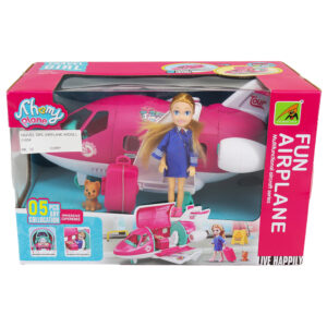TRAVEL GIRL AIRPLANE W/DOLL