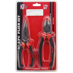 2 pc Plier Set • 8" • Needle Nose and Side Cutter
