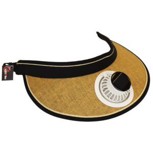 Ladies Summer Hat with Solar Rechargeable Fan