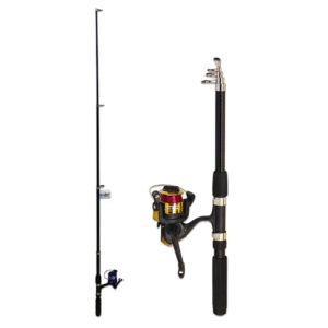 Telescopic Fishing Rod & Reel Combo • Open Face Reel