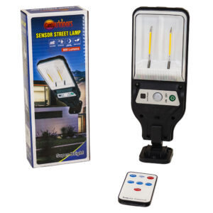 Solar Powered Street Lamp • Motion Sensor • Day / Night Sensor • Remote Included