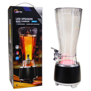Beer Cannon • Dispenser • Wireless Speaker • LED Light • Rechargeable